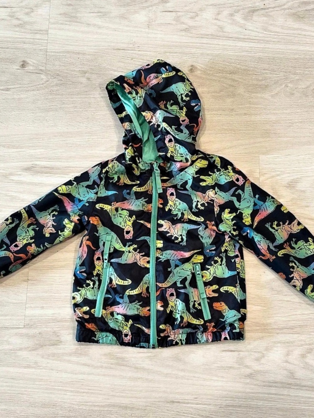 Cat & Jack Boys 3T Dinosaur Rain Jacket